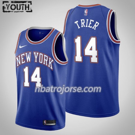 Barn New York Knicks Tröja Allonzo Trier 14 2019-20 Nike Statement Edition Swingman